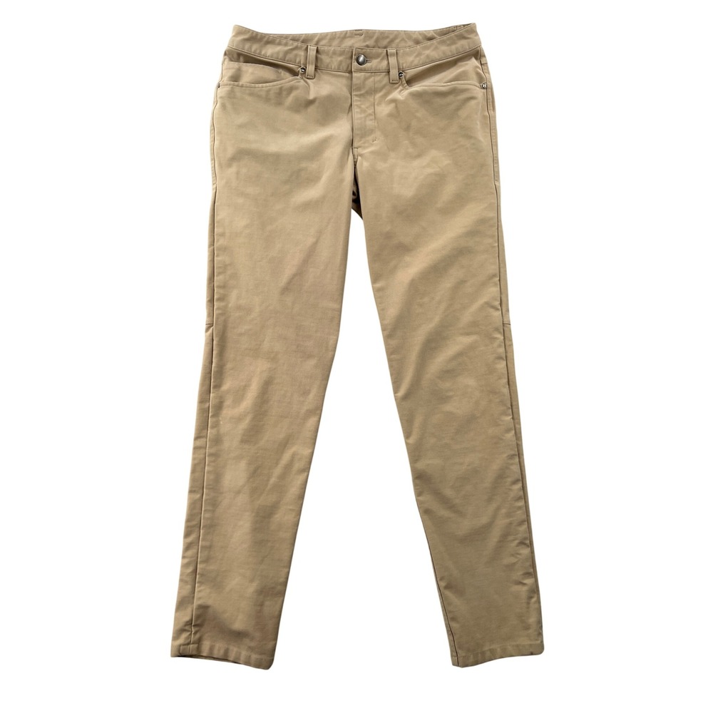 Lululemon ABC Pant‎ Men 32x31 Tan Utilitech Slim Fit Casual Work Chino Everyday